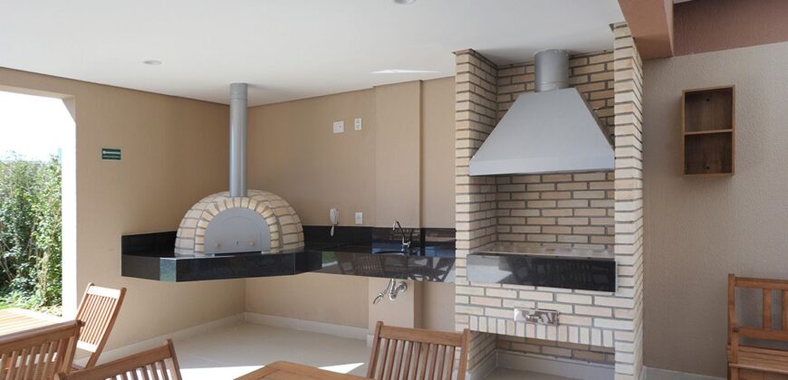 Apartamento pronto com churrasqueira à carvão