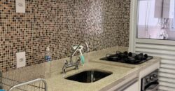 Apartamento pronto com churrasqueira à carvão