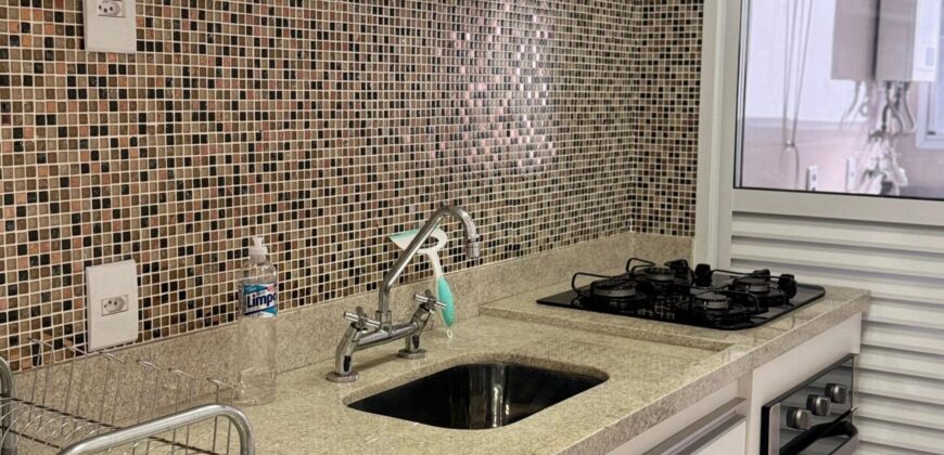 Apartamento pronto com churrasqueira à carvão